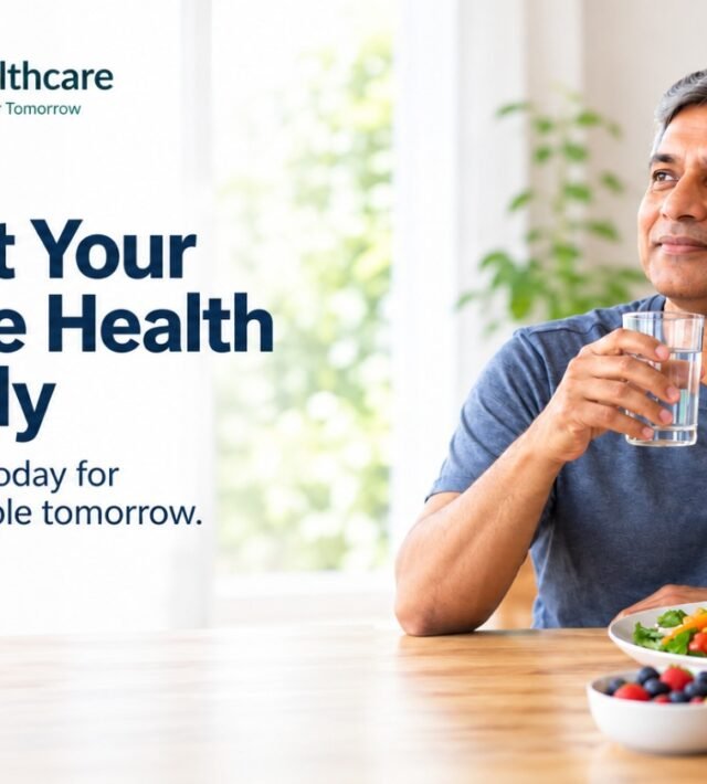 Man supporting prostate health with prostate health diet and natural support