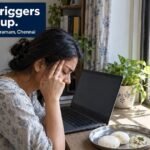 Migraine triggers and causes, including stress, heat, poor sleep and skipped meals